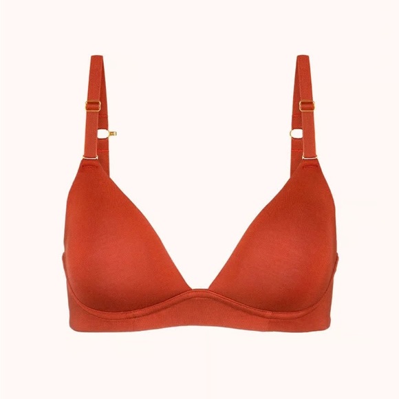Lively The All-Day Plunge No-Wire Bra in 34D Burnt Orange NWT - Picture 2 of 8